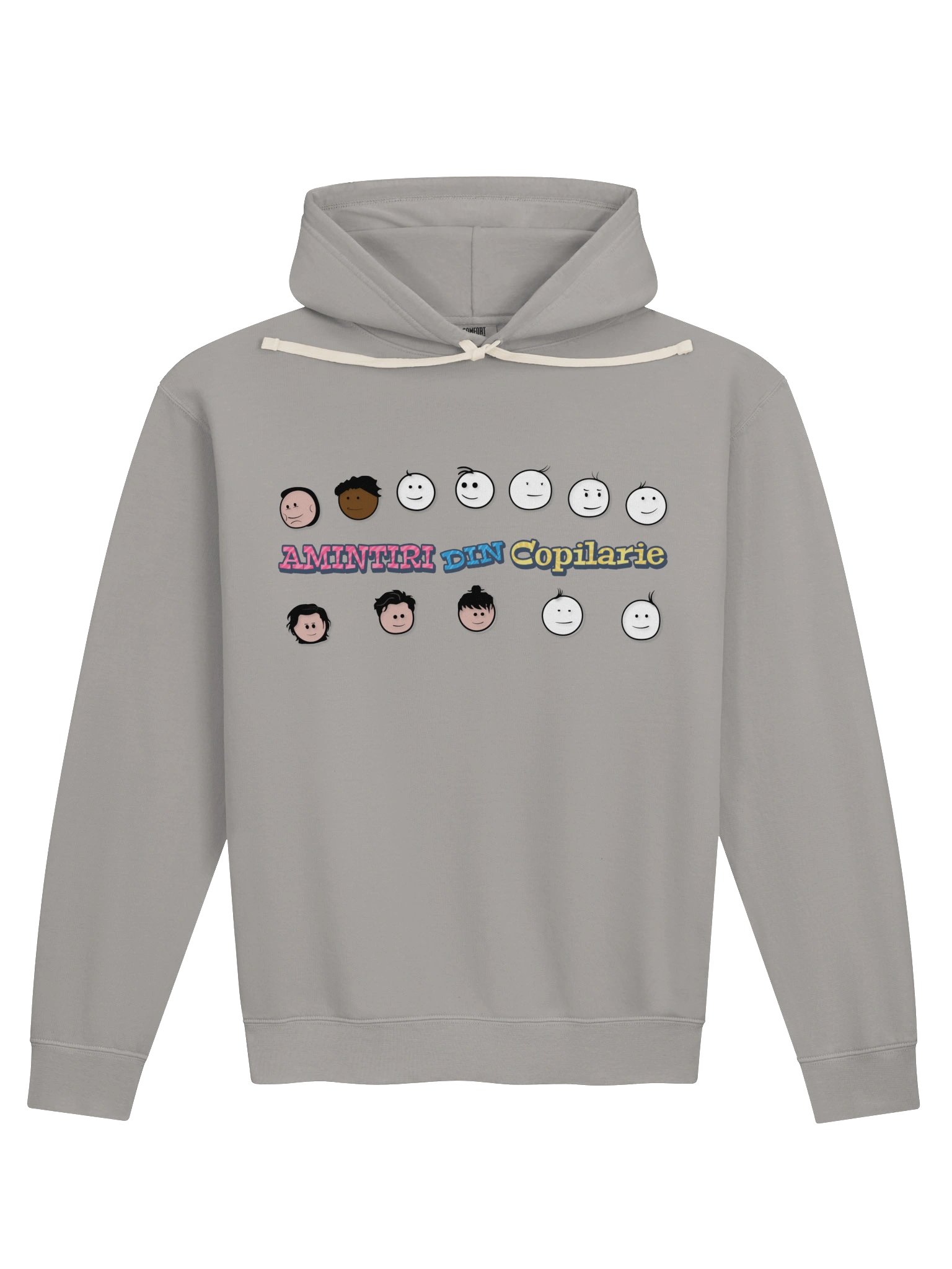 🧥 Hanorac Gri Bărbați „Amintiri Din Copilărie” – Personajele product image (1)