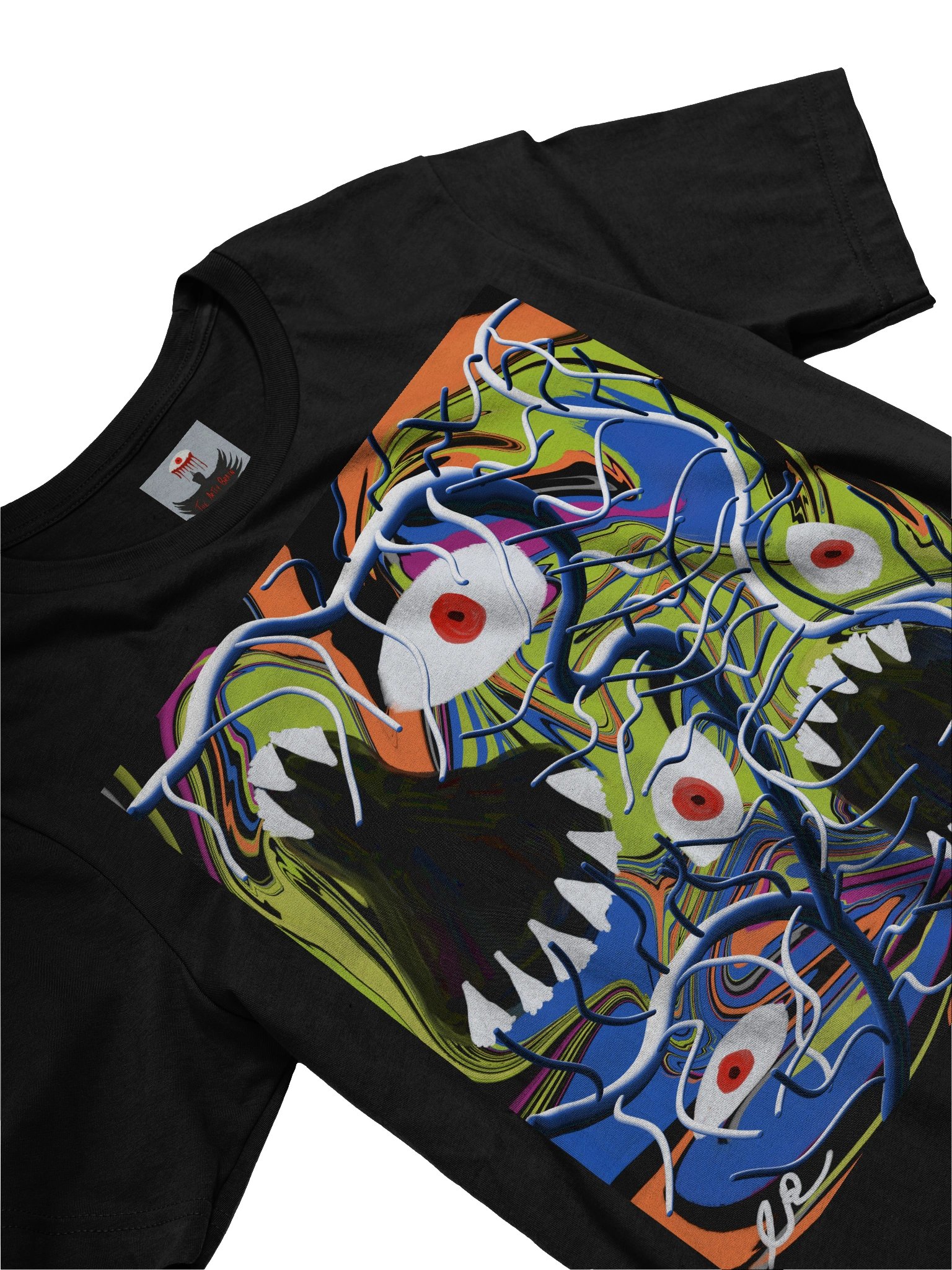 Psychedelic Eyes & Teeth Tee — Bella+Canvas product image (3)