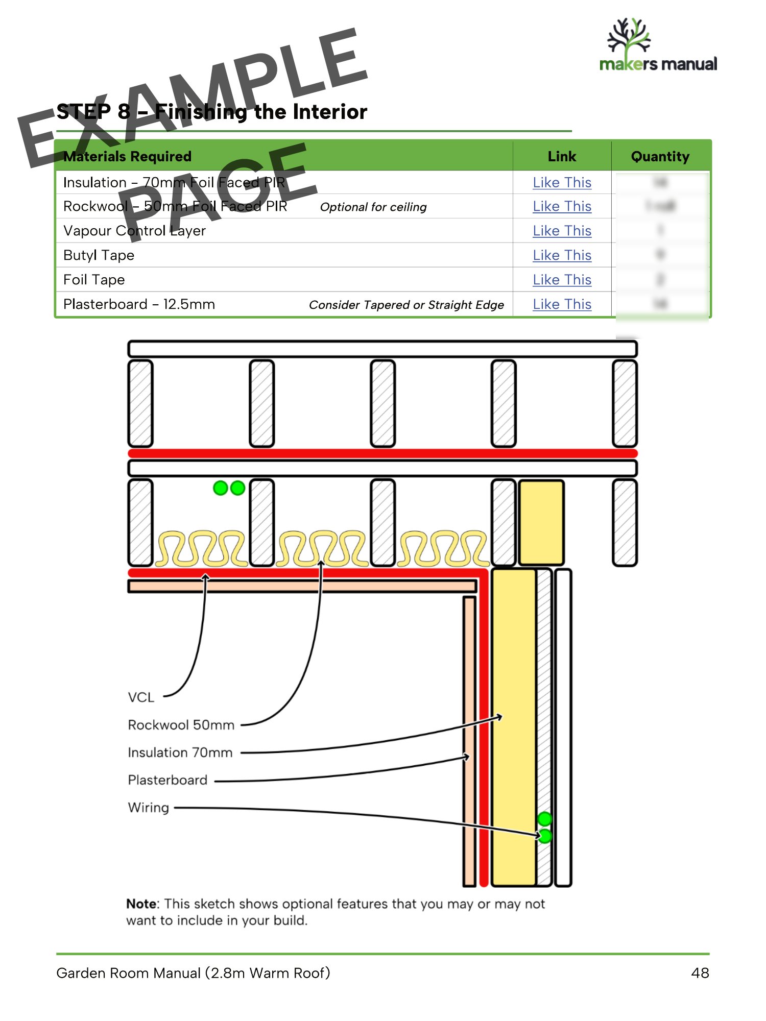 Garden Room - Warm Roof 2.8m | Digital Plans product image (11)