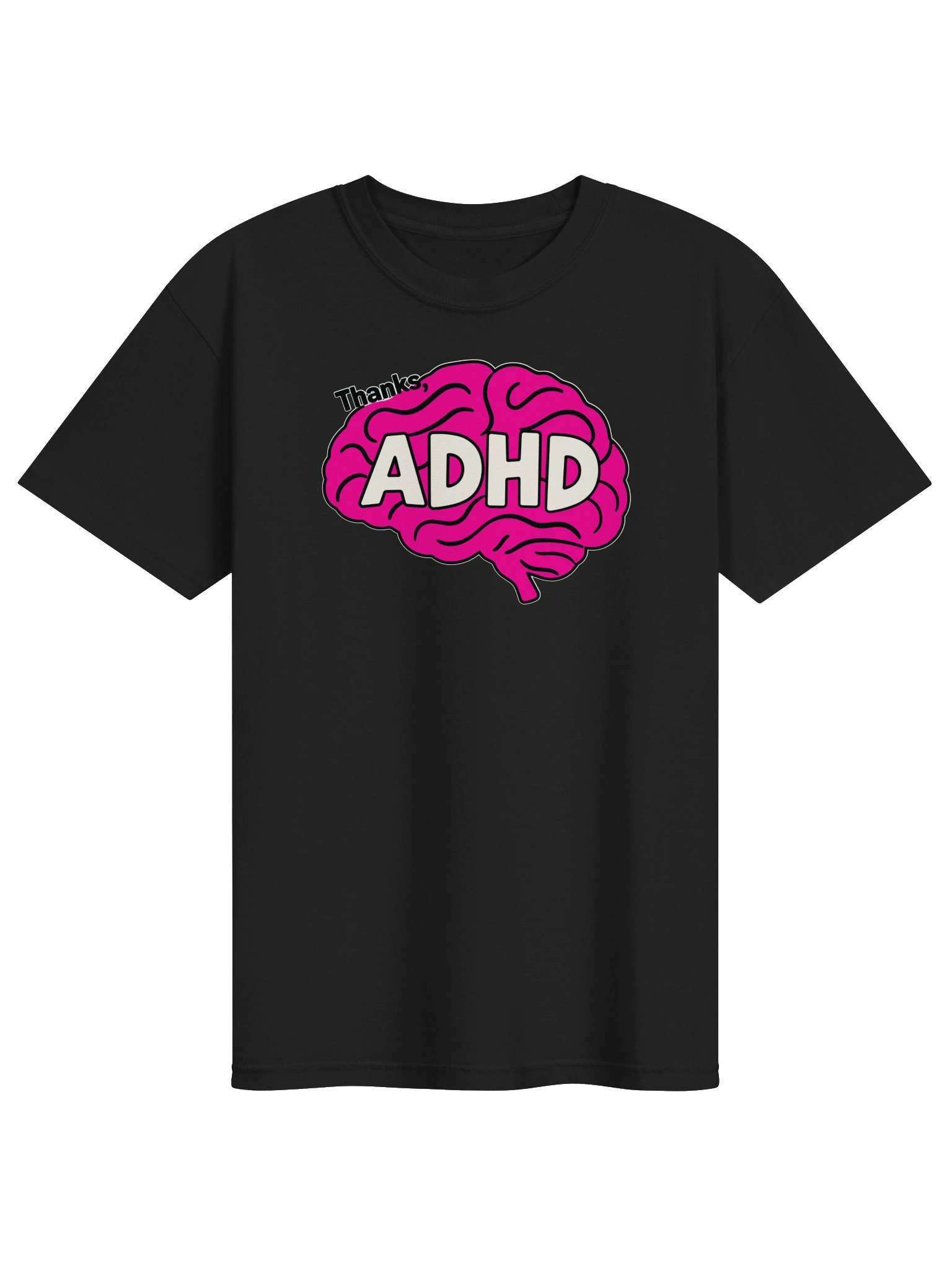 Thanks, ADHD Pink Brain Tee product image (6)