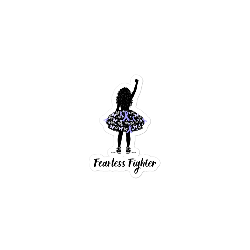 Stomach Cancer - Fearless Fighter Sticker product image (1)