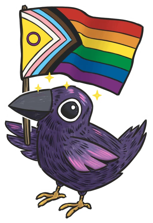sticker : crow pride product image (1)