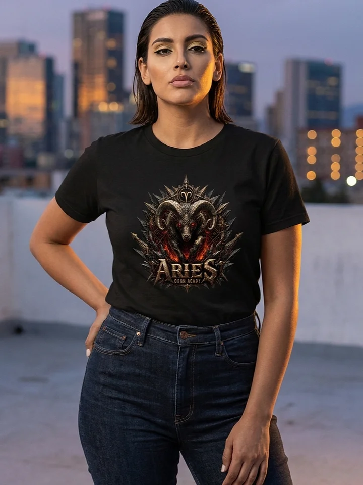 Aries Zodiac Gothic Streetwear Graphic Tee product image (2)