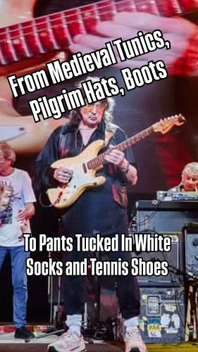He officially became the guy who warned you about him. I guess when your good you dress for comfort #guitar #blackmore #rainb...