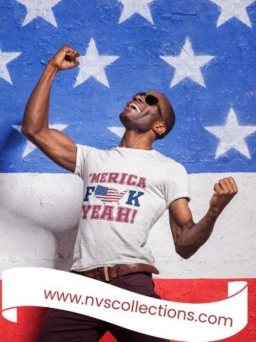 Patriotic- Tshirt Featuring 'Merica F**k Yeah product image (1)