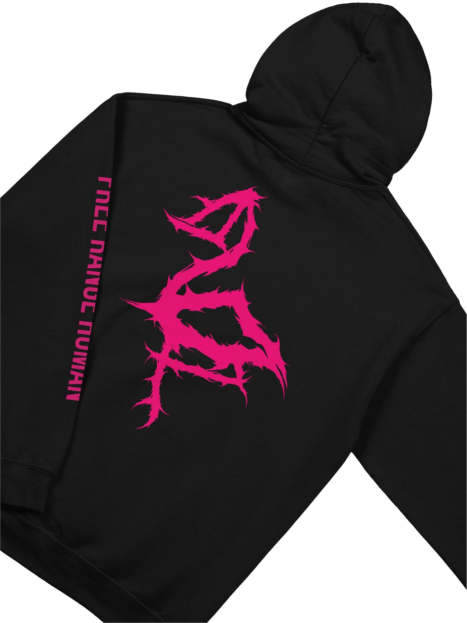 *NEW!* DEATH METAL Empathy is Power Hoodie (HOT PINK) product image (4)