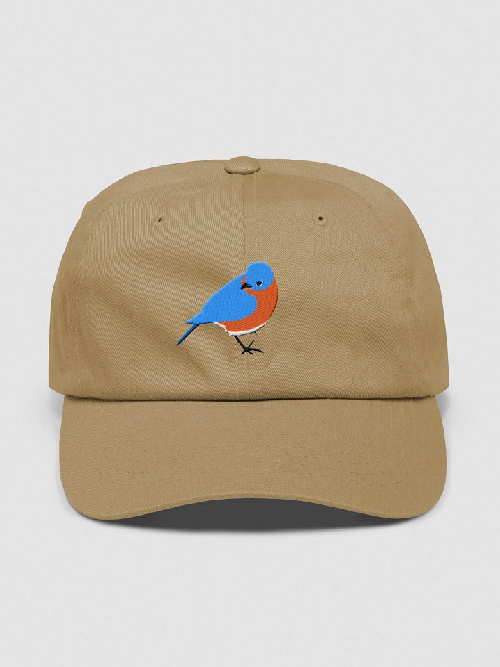 Over the Shoulder Bluebird Dad Hat – Plain Back product image (2)