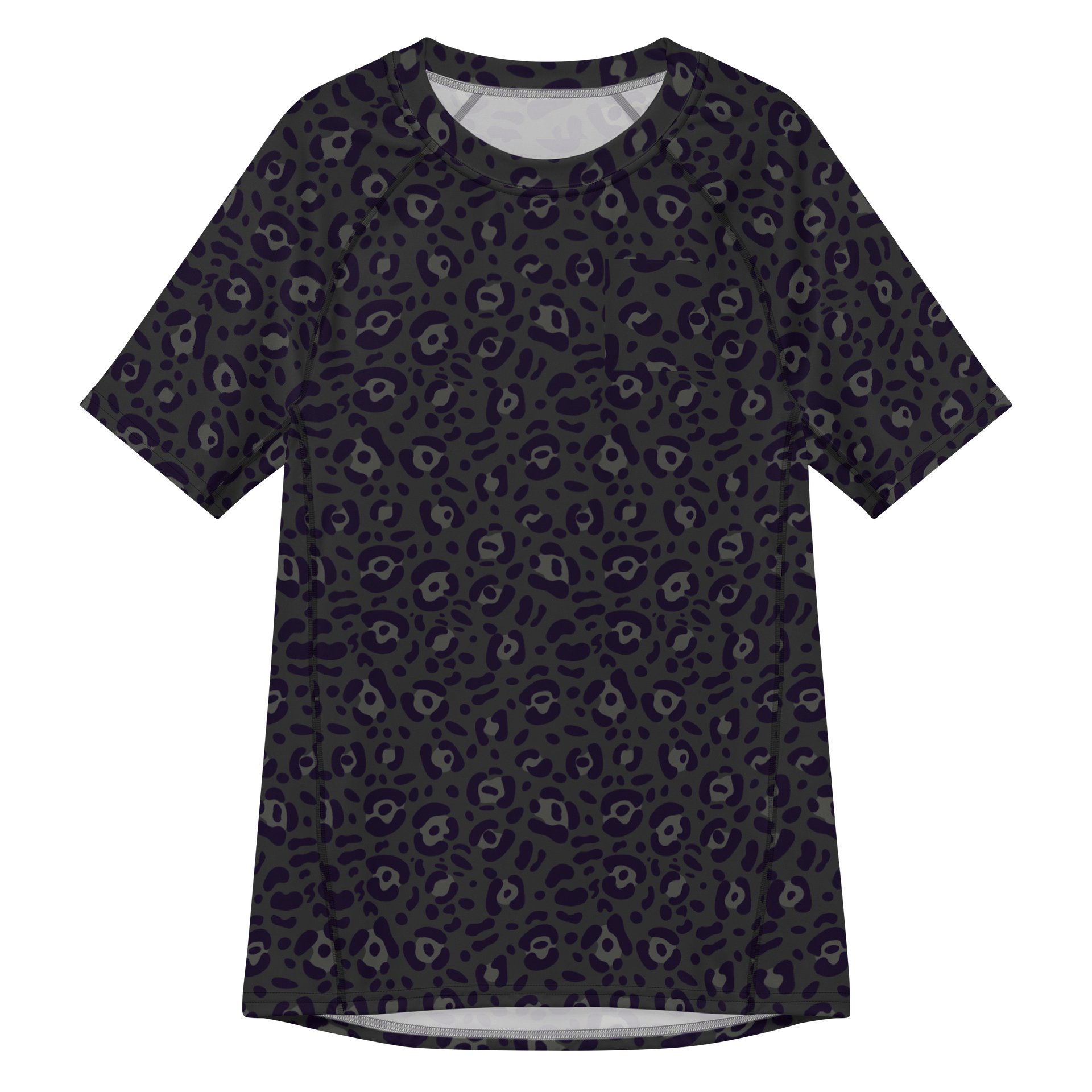 Leopard Print Men's Recycled Rash Guard for Active Wear product image (1)