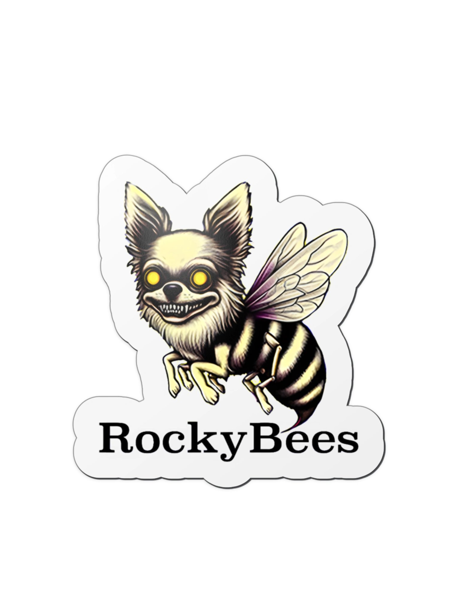 Creepy Bee-Dog Die-Cut Magnet product image (1)