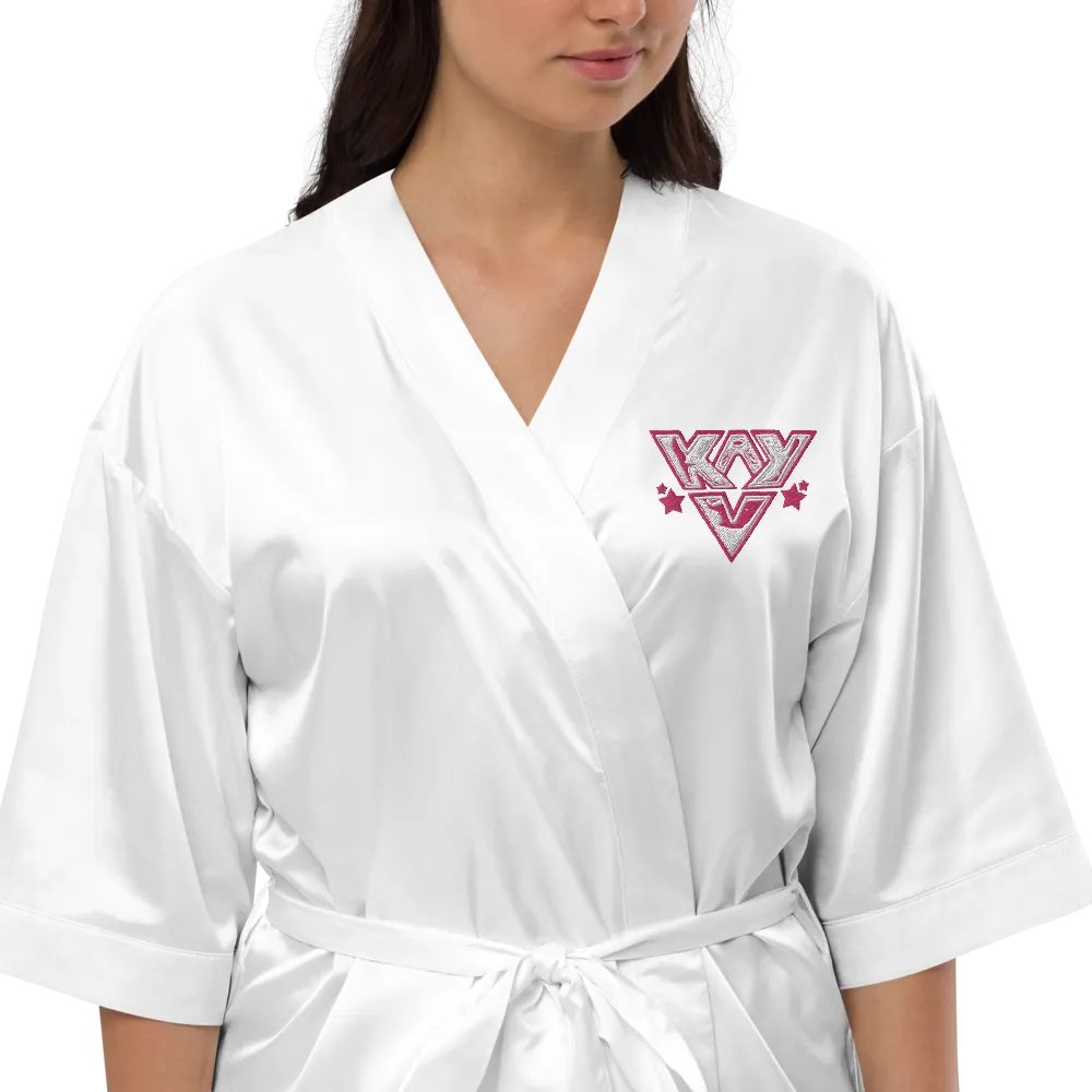 KAY V SATIN ROBE product image (10)