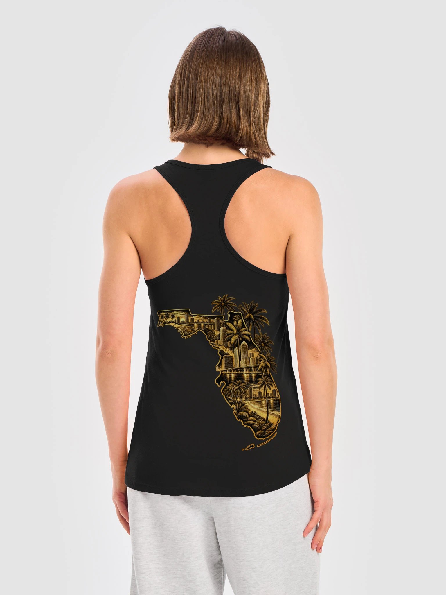 BOOTLEG Women's Gold Florida Tank product image (4)