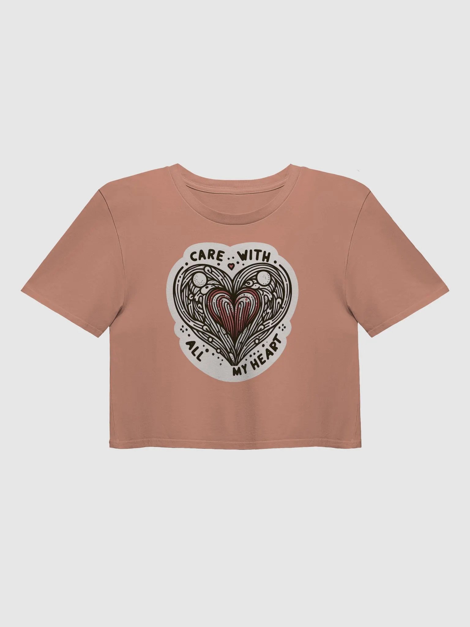 Swirling Heart of Care Crop Top product image (4)