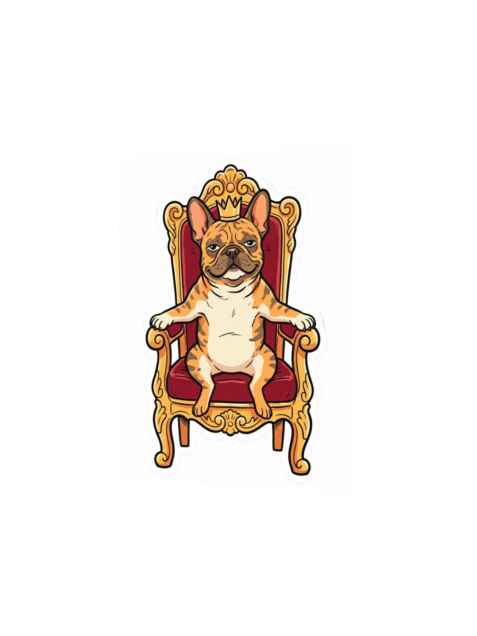 French Bulldog on the Throne Poster product image (6)