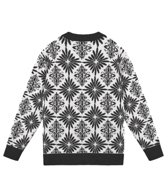 Knitted Jacquard Woman's Cardigan | Cozy Stylish Outerwear product image (2)
