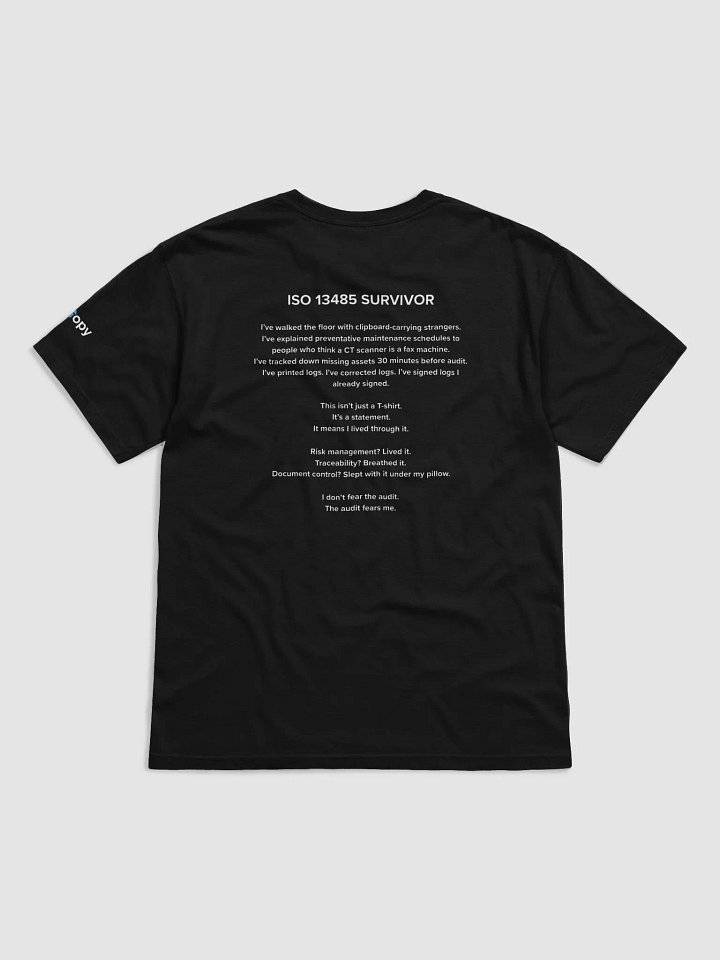 ISO-13485 Survivor Shirt product image (4)