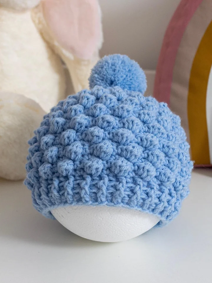 Bobble Baby Beanie Crochet Pattern product image (1)