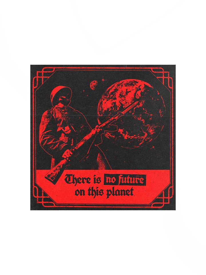 NO FUTURE POSTER RED product image (3)