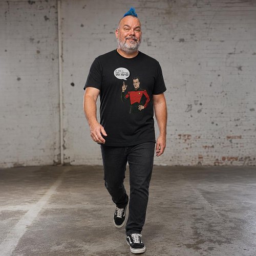 New at Tribble Stitch: Q Farted Unisex Graphic T-Shirt (Updated). Bold, comfortable, and ready to beam into your wardrobe.

S...