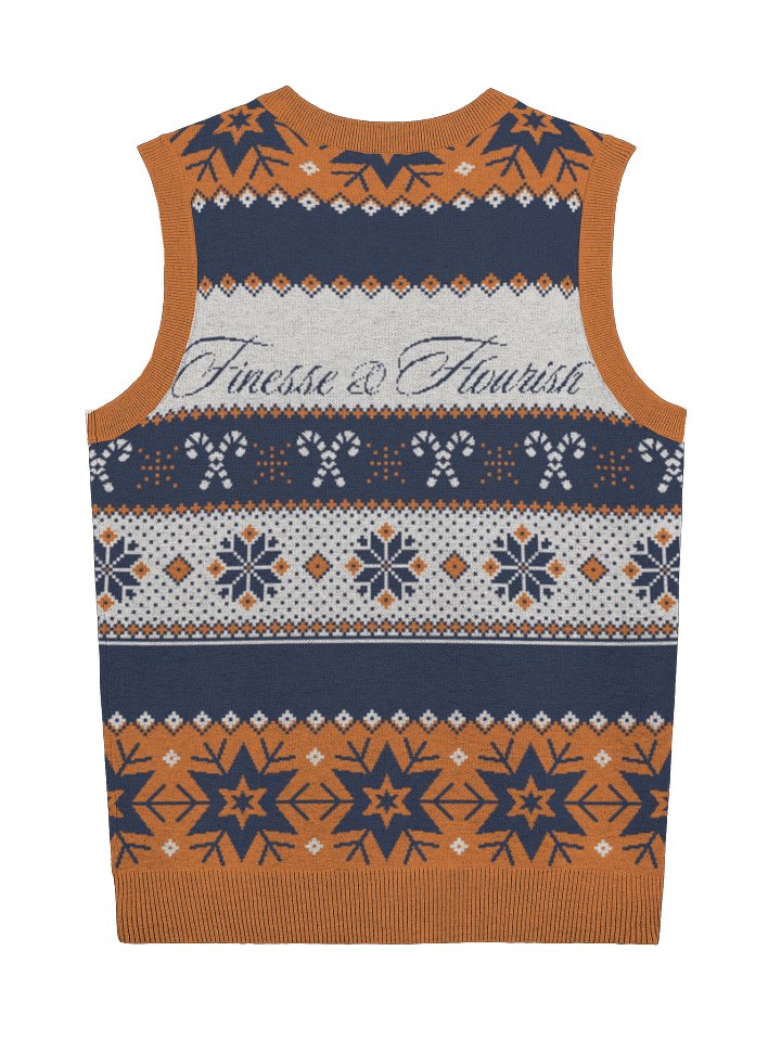 F&F Script Knitted V-Neck Vest (ORG) product image (2)