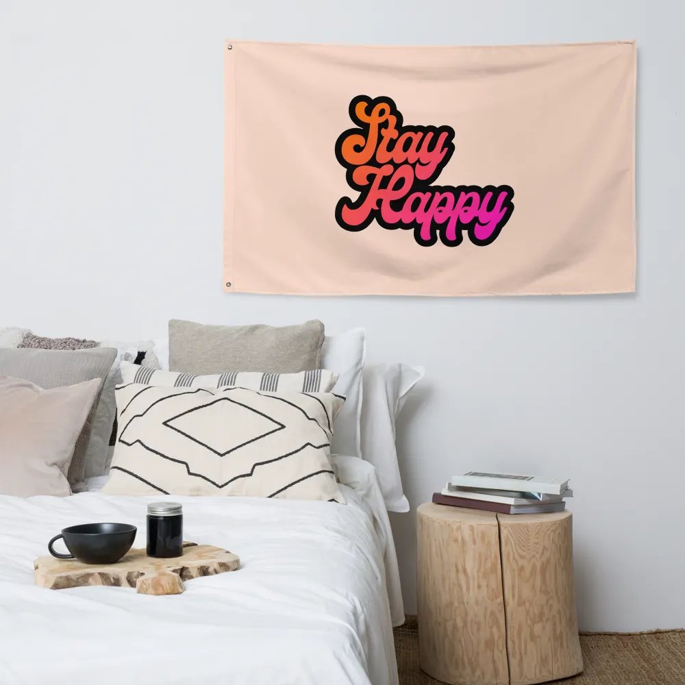 Stay Happy Flag product image (4)