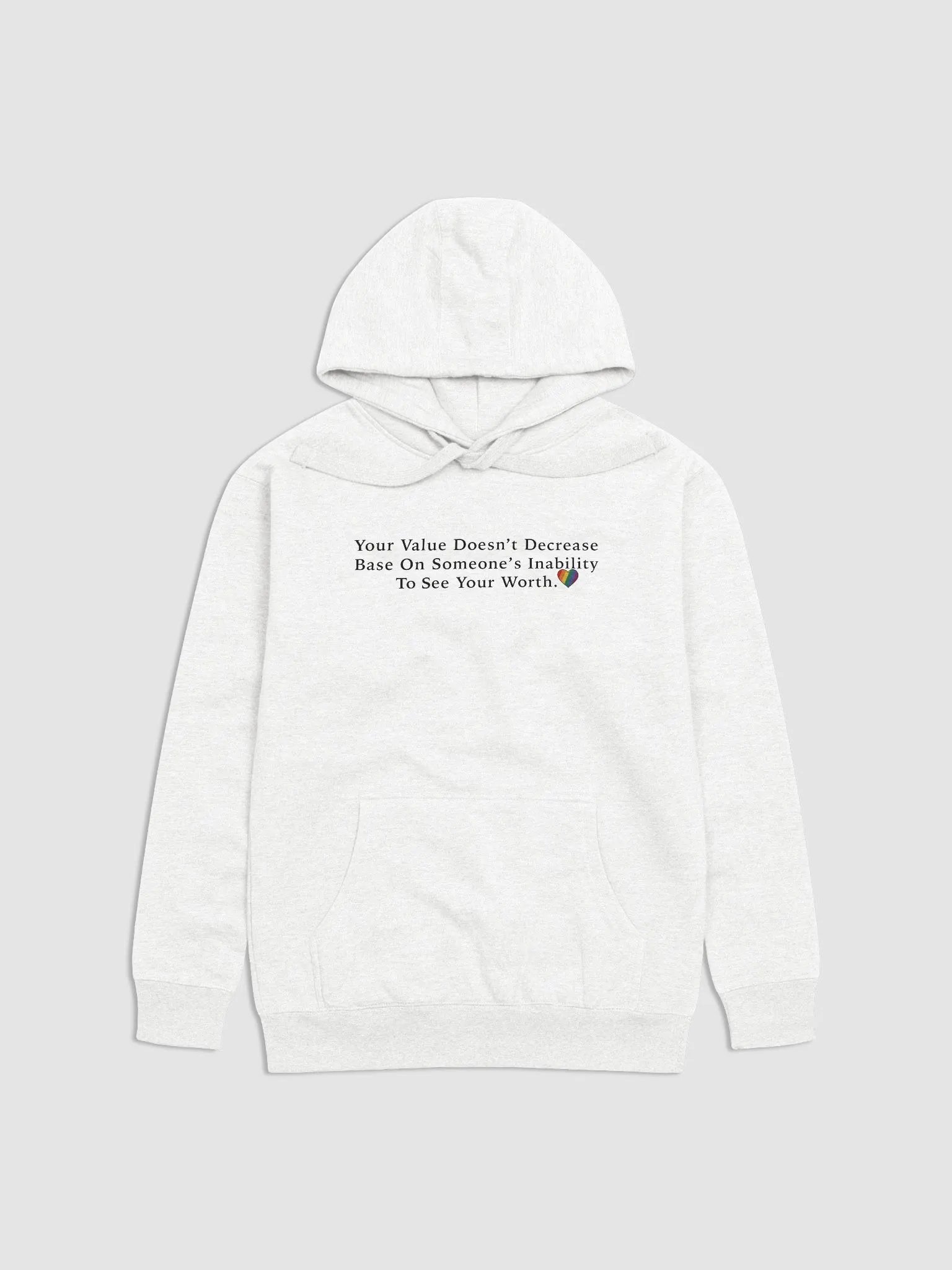 Your Value Hoodie Black Letters product image (10)