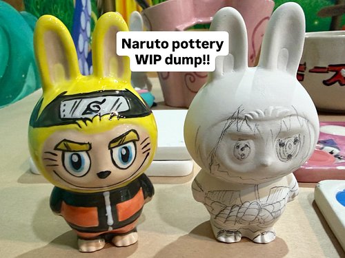 I’m planning on hosting a Naruto-themed pottery event sometime in July at @colormemineplanotx !! Been making samples in the m...
