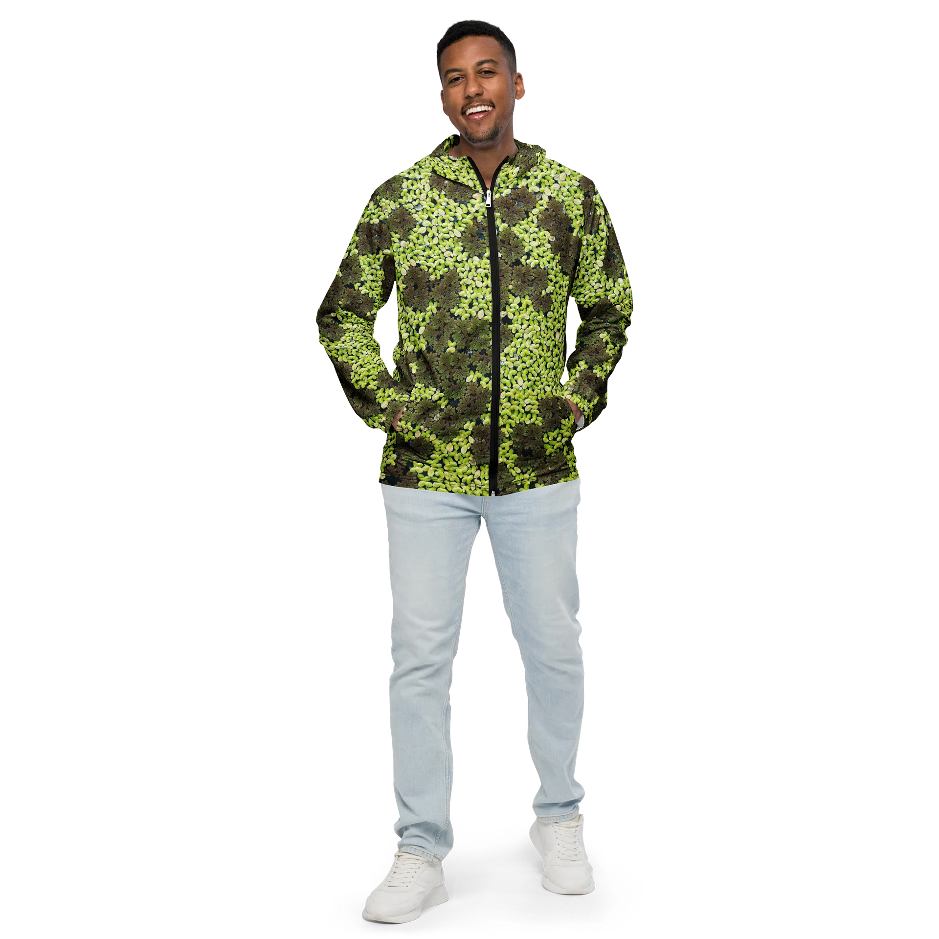 Verdant Life Light Unisex All-Over Print Botanical Lightweight Windbreaker product image (1)