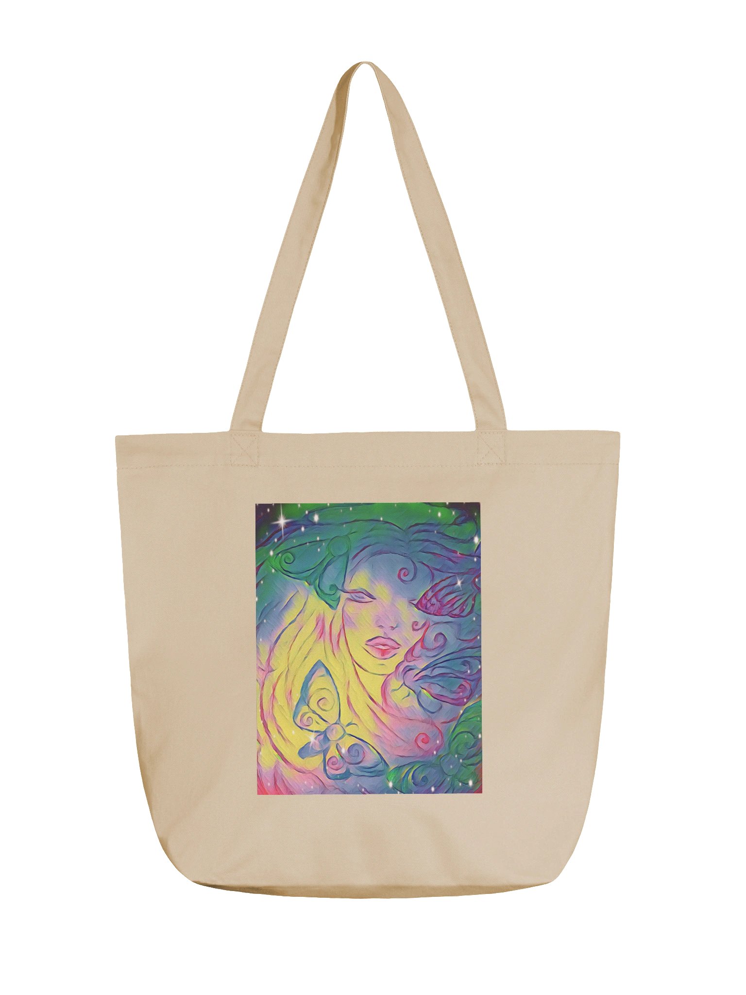 Aleia Radiant Rainbow Moth Canvas Bag product image (1)