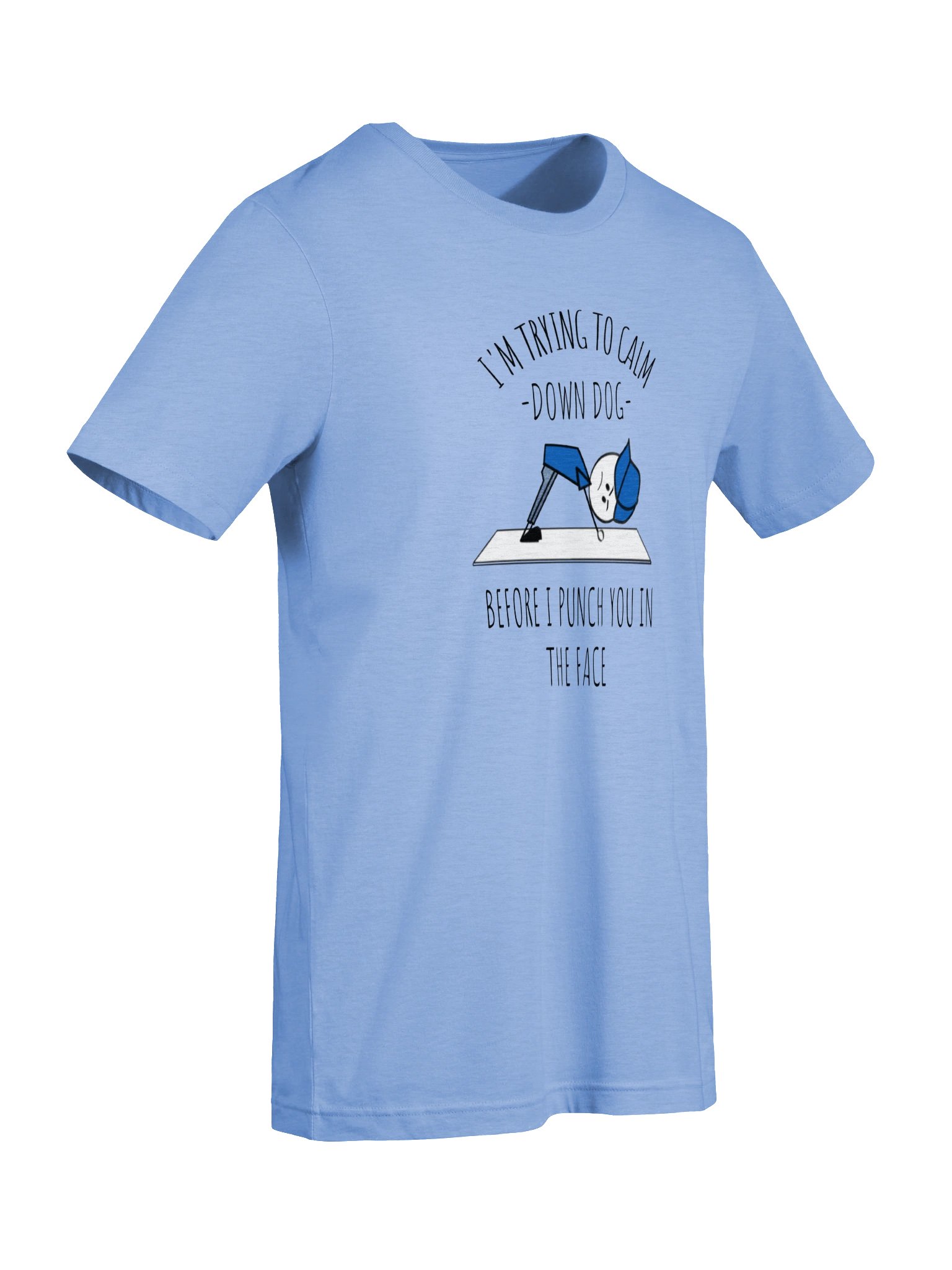 Calm Down Dog Funny Yoga Tee product image (27)