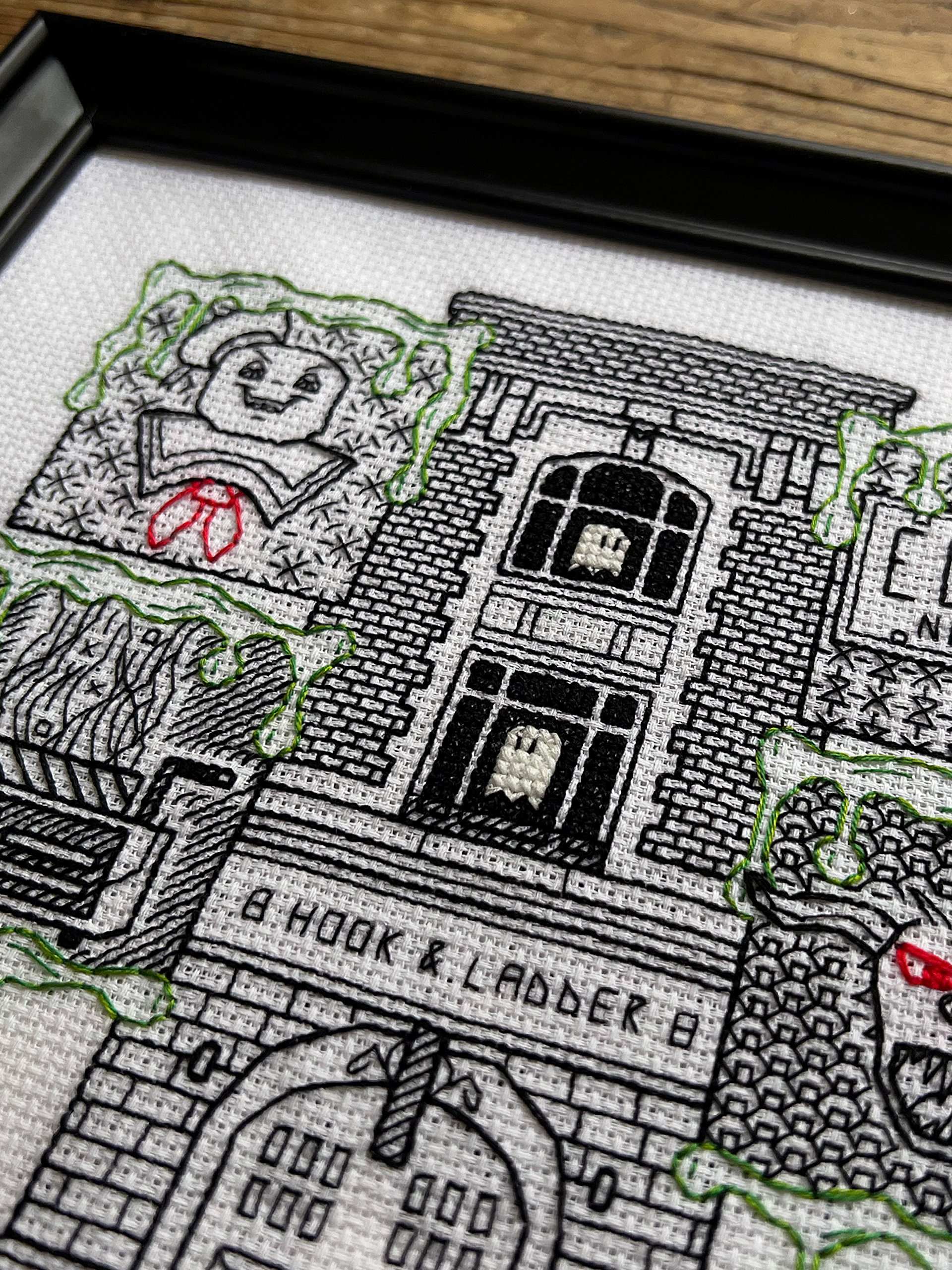 Phantom Fighters • Blackwork Cross Stitch Pattern • PDF Digital Download product image (8)