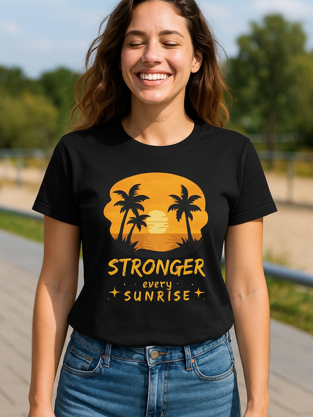 Stronger Every Sunrise - Unisex Tee product image (2)