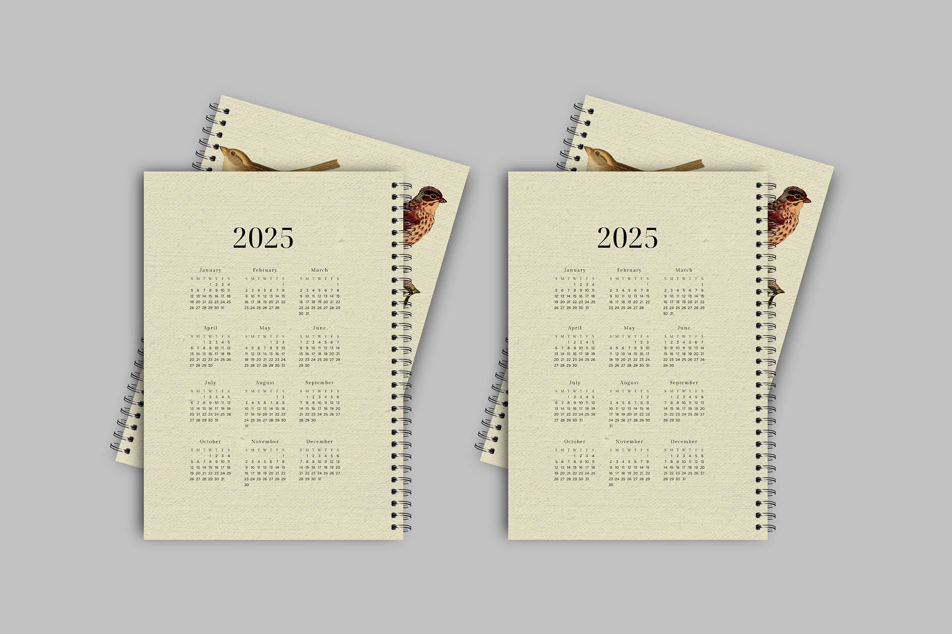 Sparrow: Notebook Cover Canva Template product image (4)