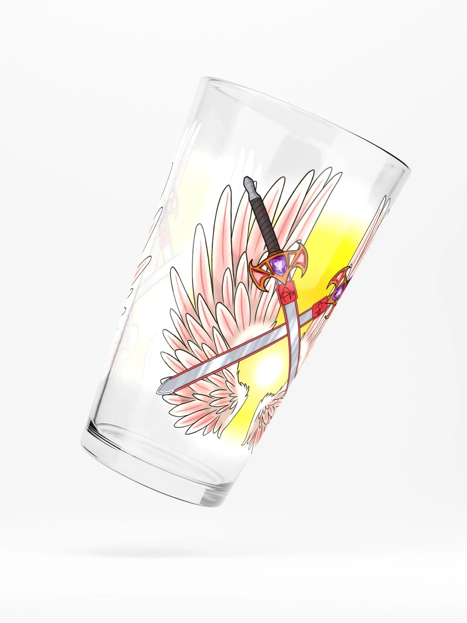 DreamWarrior Logo Pint Glass product image (5)