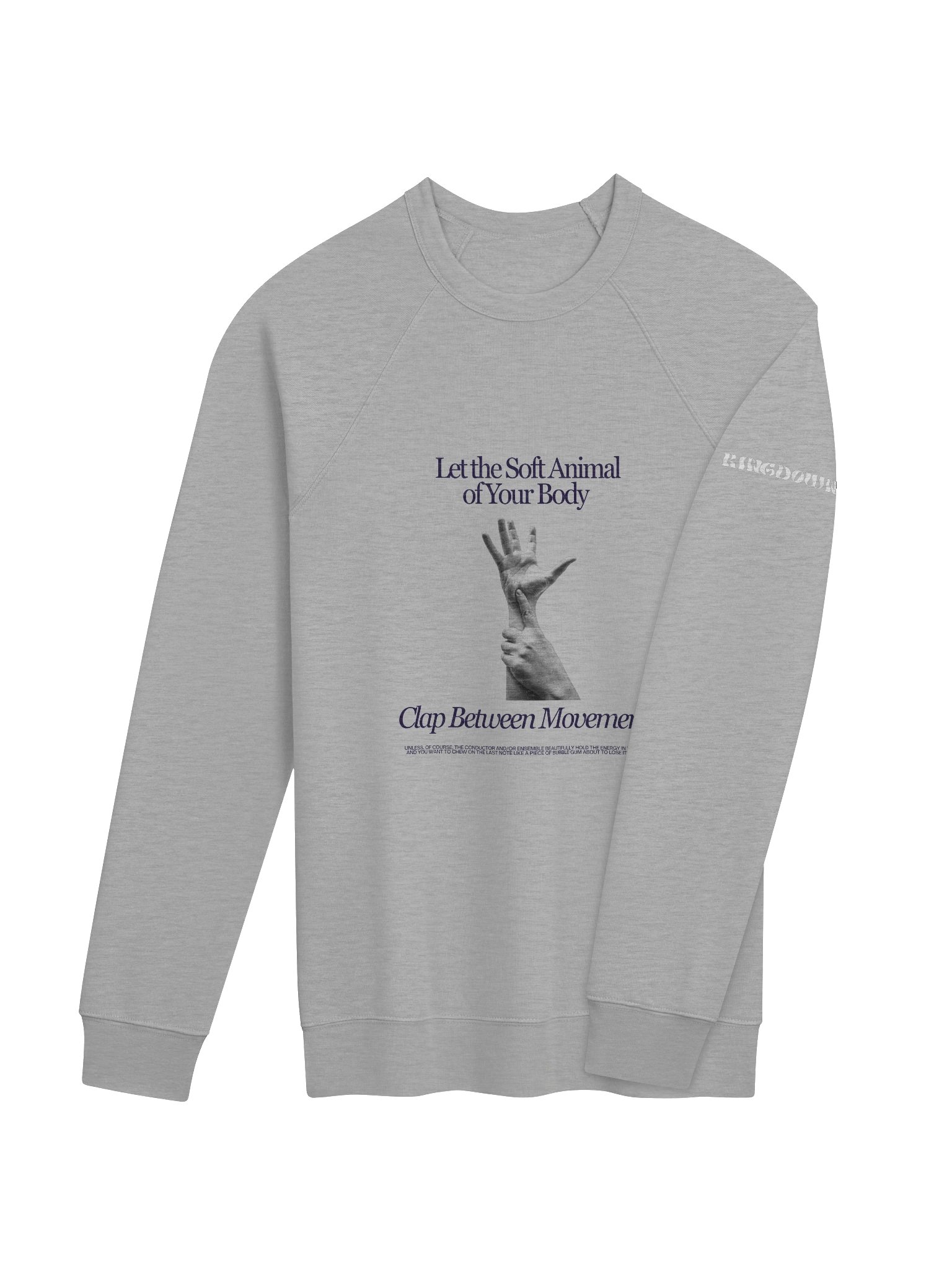 Clap Between Movements Crew - Reaching - Heather Gray product image (4)