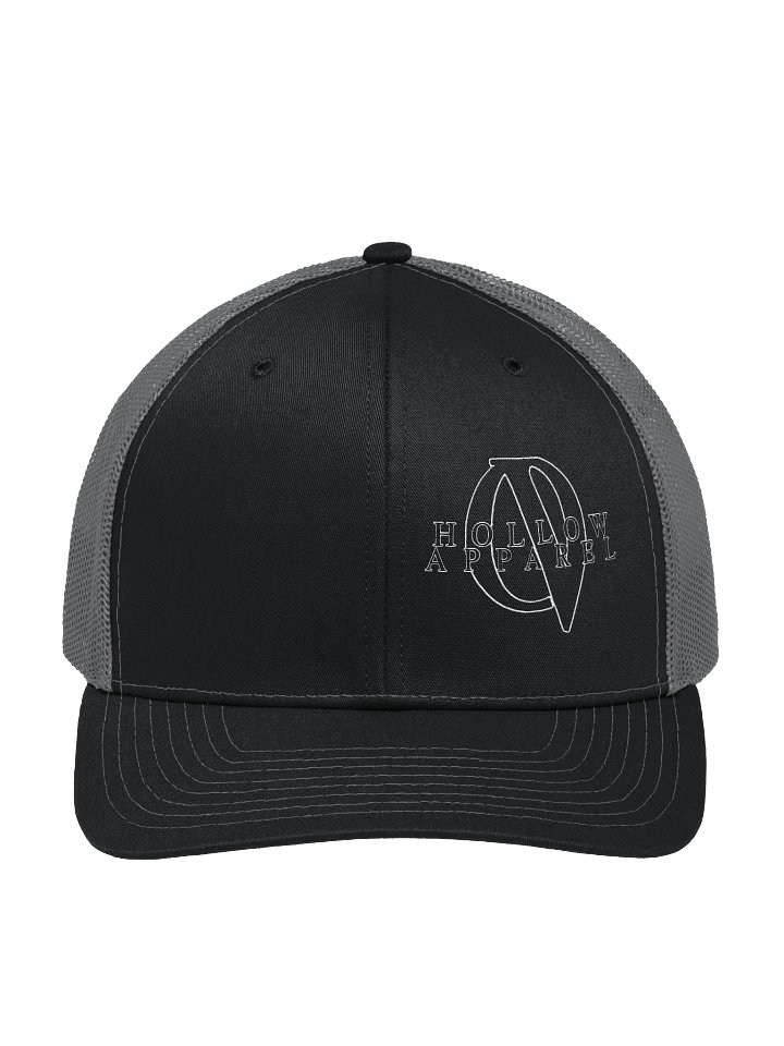 HOLLOW LOGO trucker cap Black/Gray mesh product image (1)