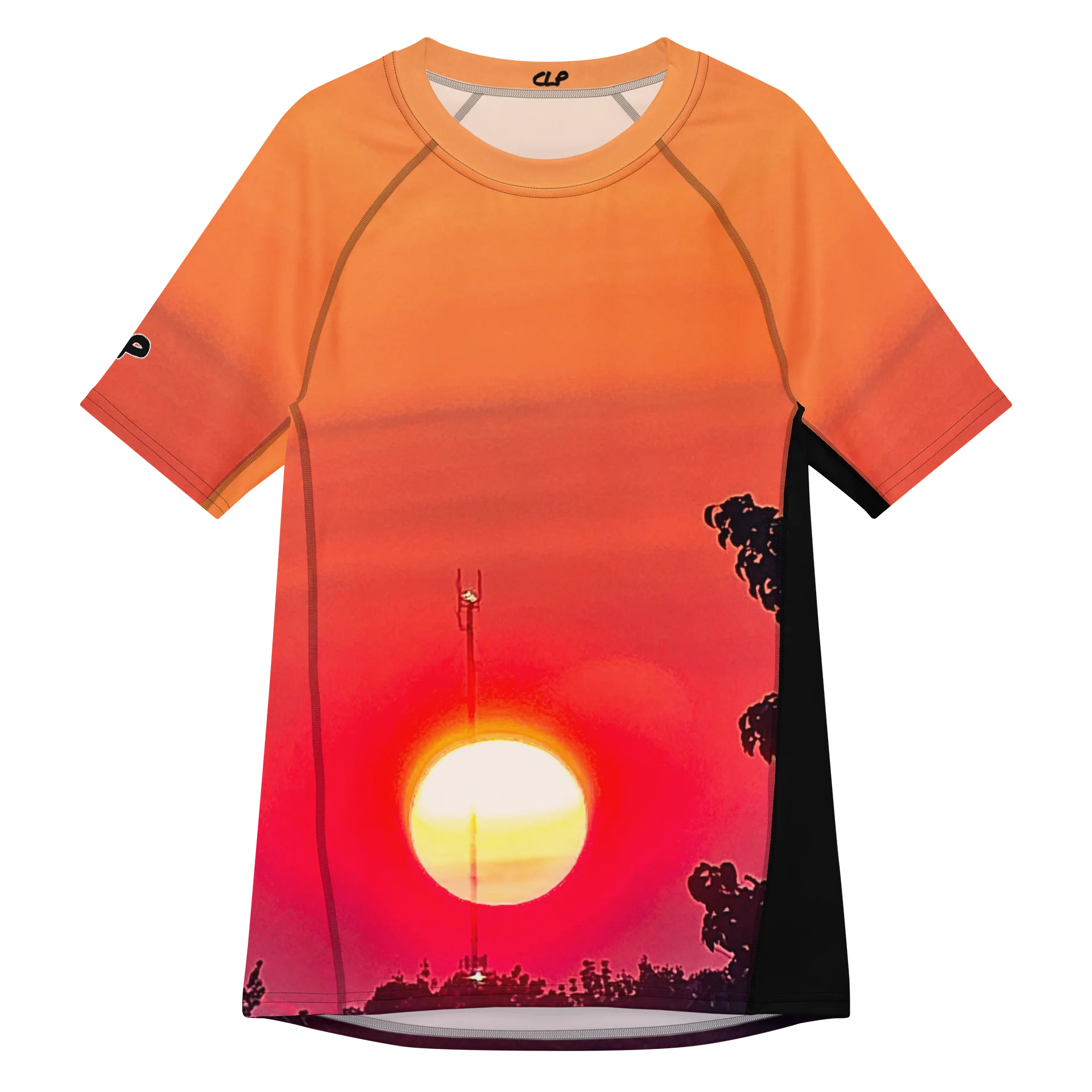 Sherbet Sunset Men's Short Sleeve Rash Guard product image (1)