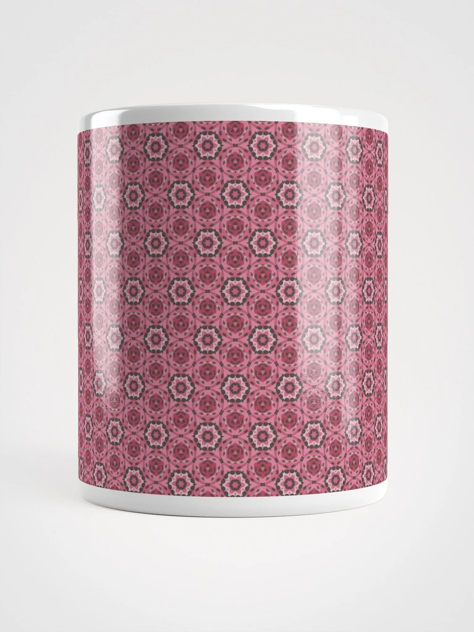 Pink & Black Octagonal Ceramic Mug product image (5)