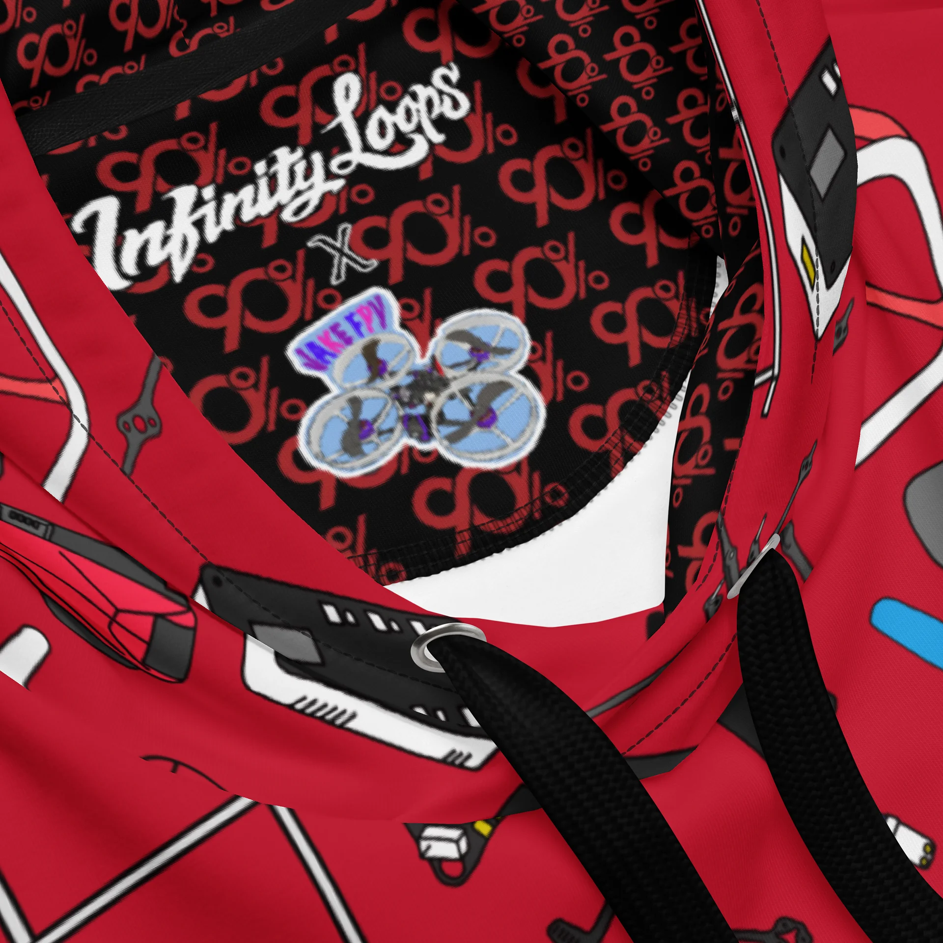 Red Micro FPV Hoodie product image (4)