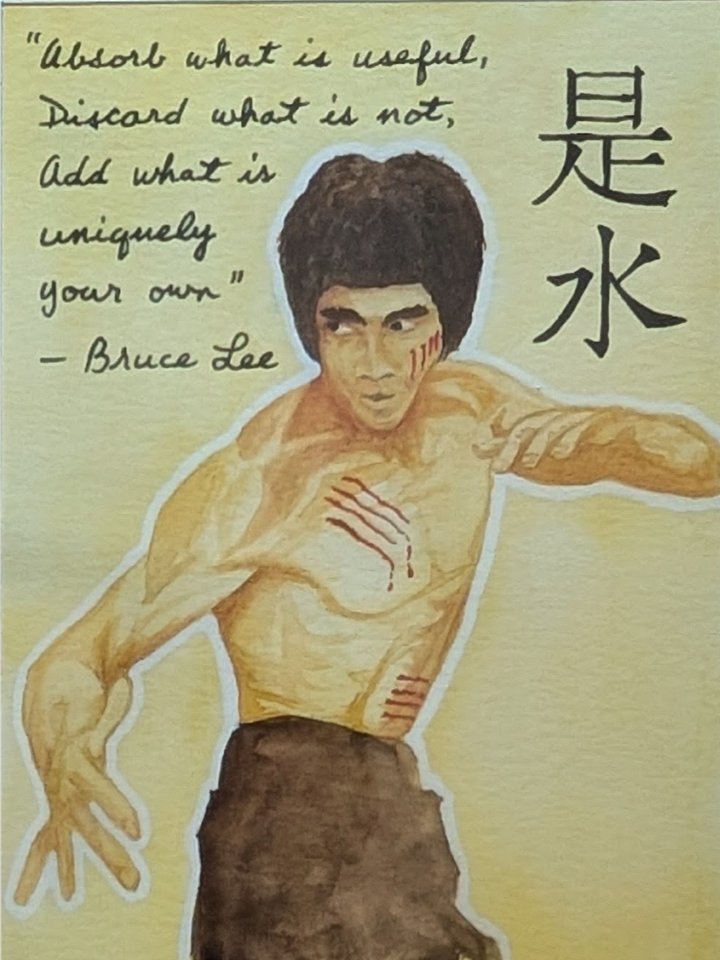 Absorb What Is Useful: Bruce Lee Watercolor product image (2)