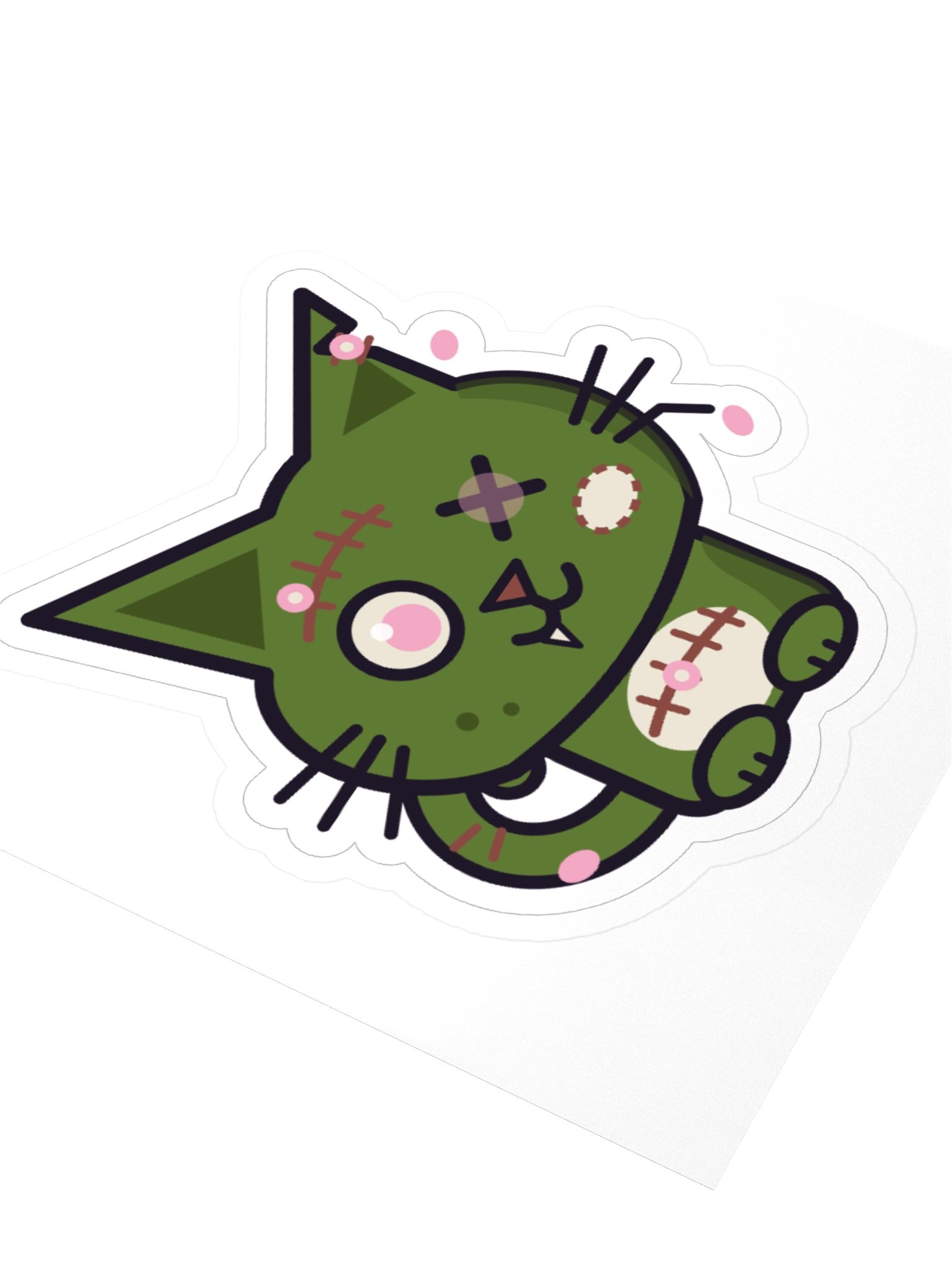 Sakura Bloom Nyanbie Zombie Cat Laptop Sticker product image (8)