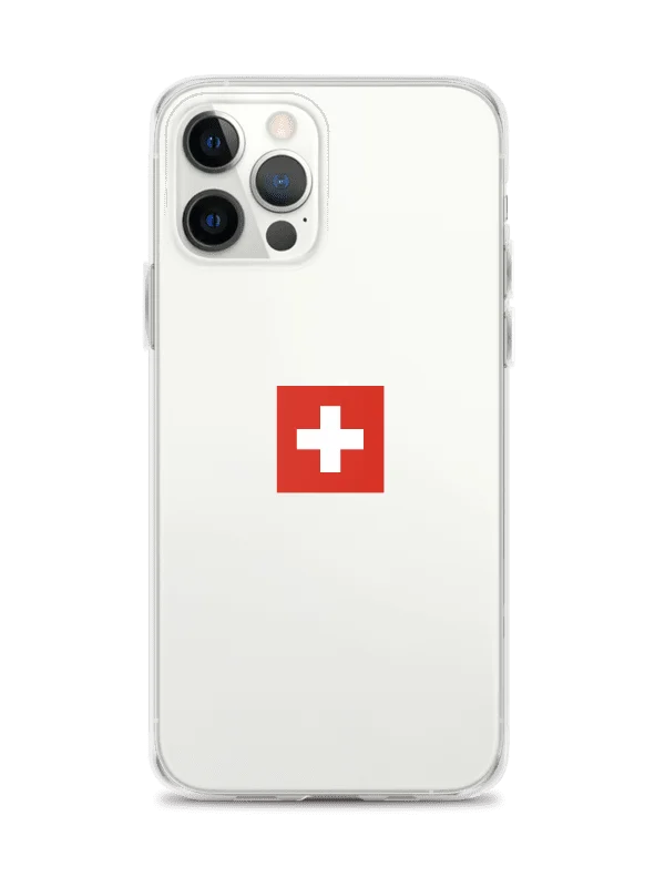 Swiss Flag Clear iPhone Case 🇨🇭 | Switzerland Travel Collection product image (2)