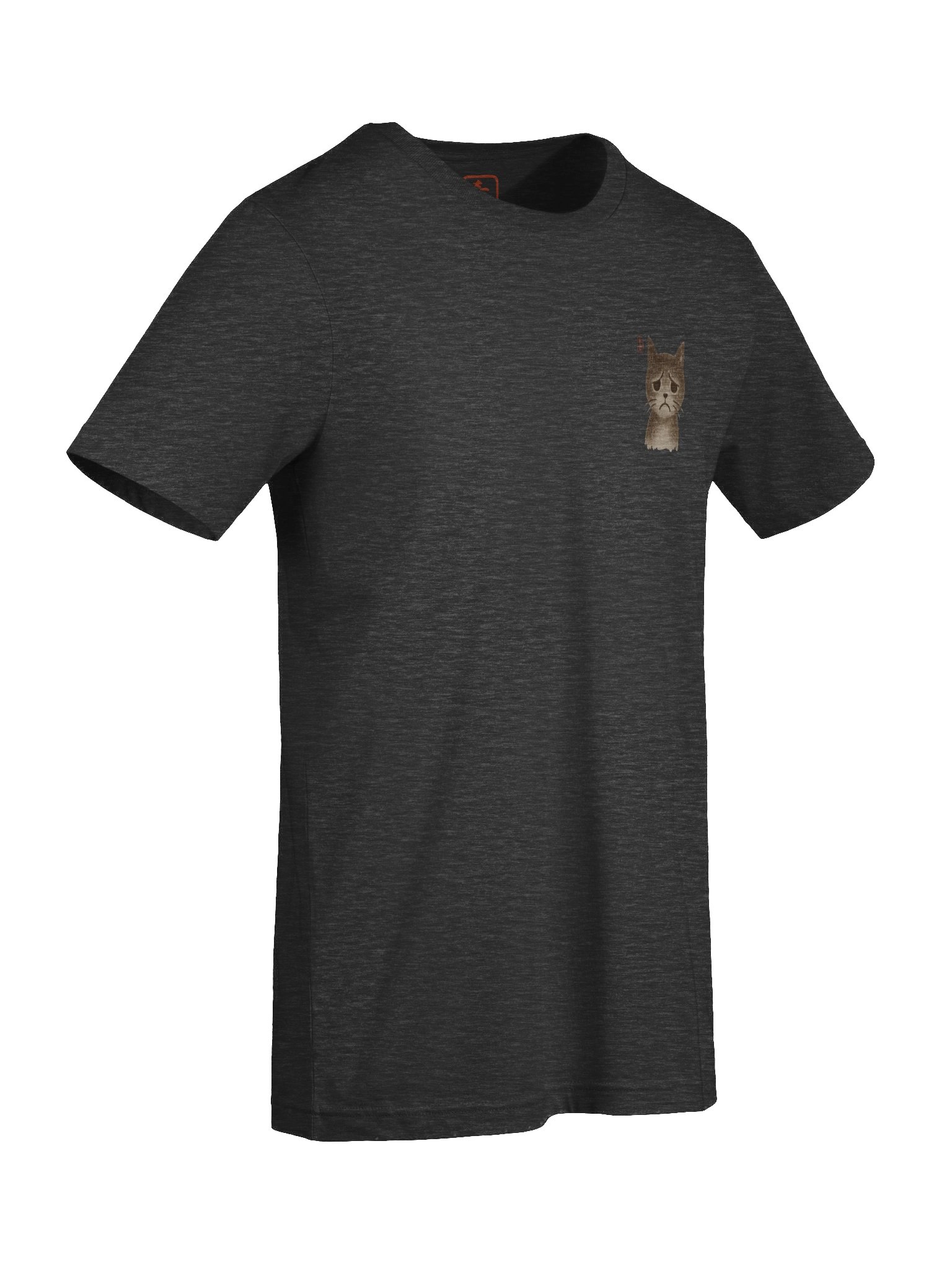 Sad Cat Japanese Ink T-Shirt product image (89)
