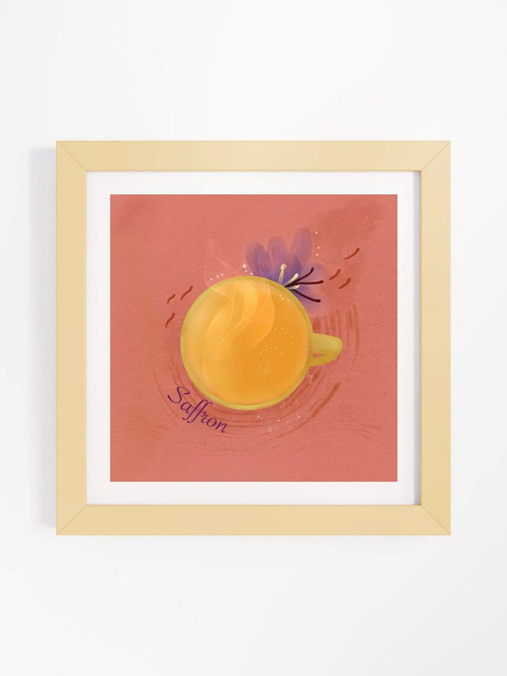 Saffron Herbal Tea Framed Poster product image (2)