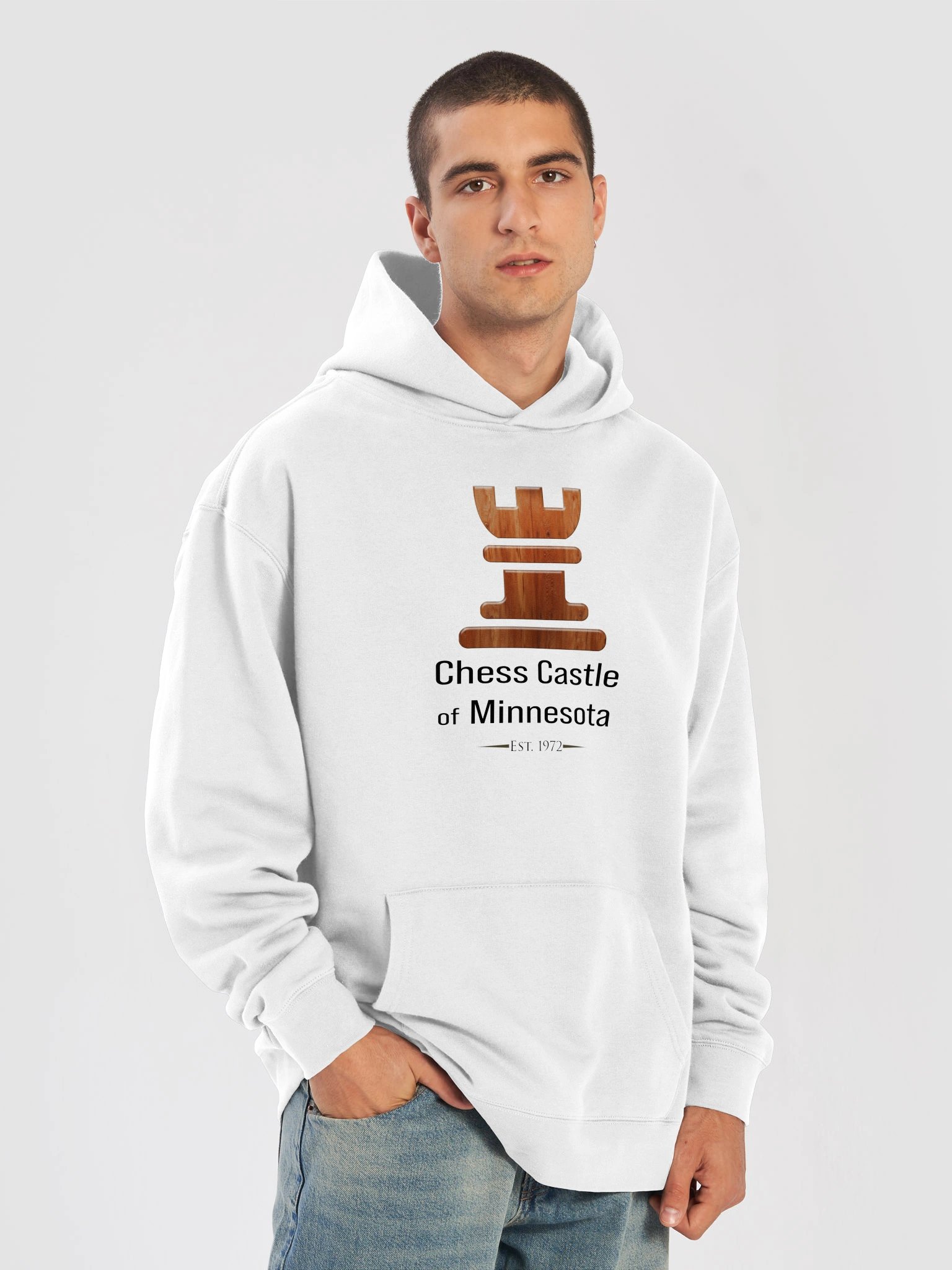 Chess Castle Rook Relaxed Hoodie product image (7)