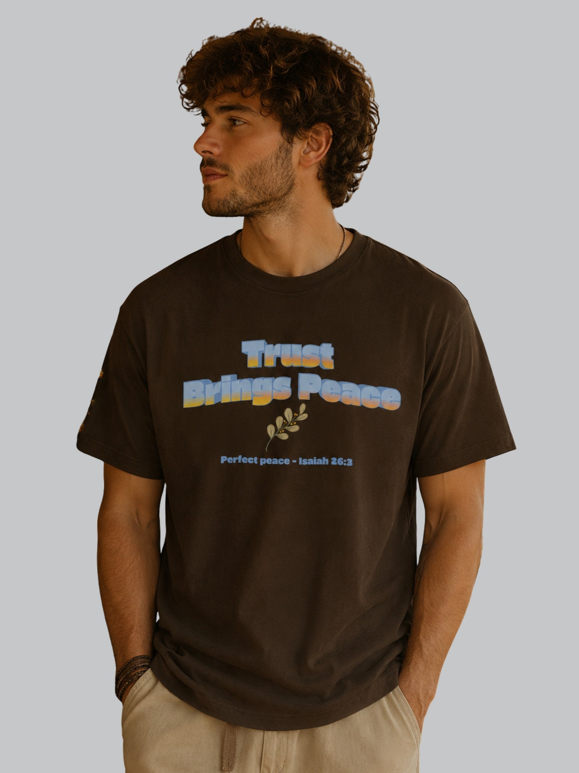 Trust Brings Peace Earthy T-shirt product image (1)