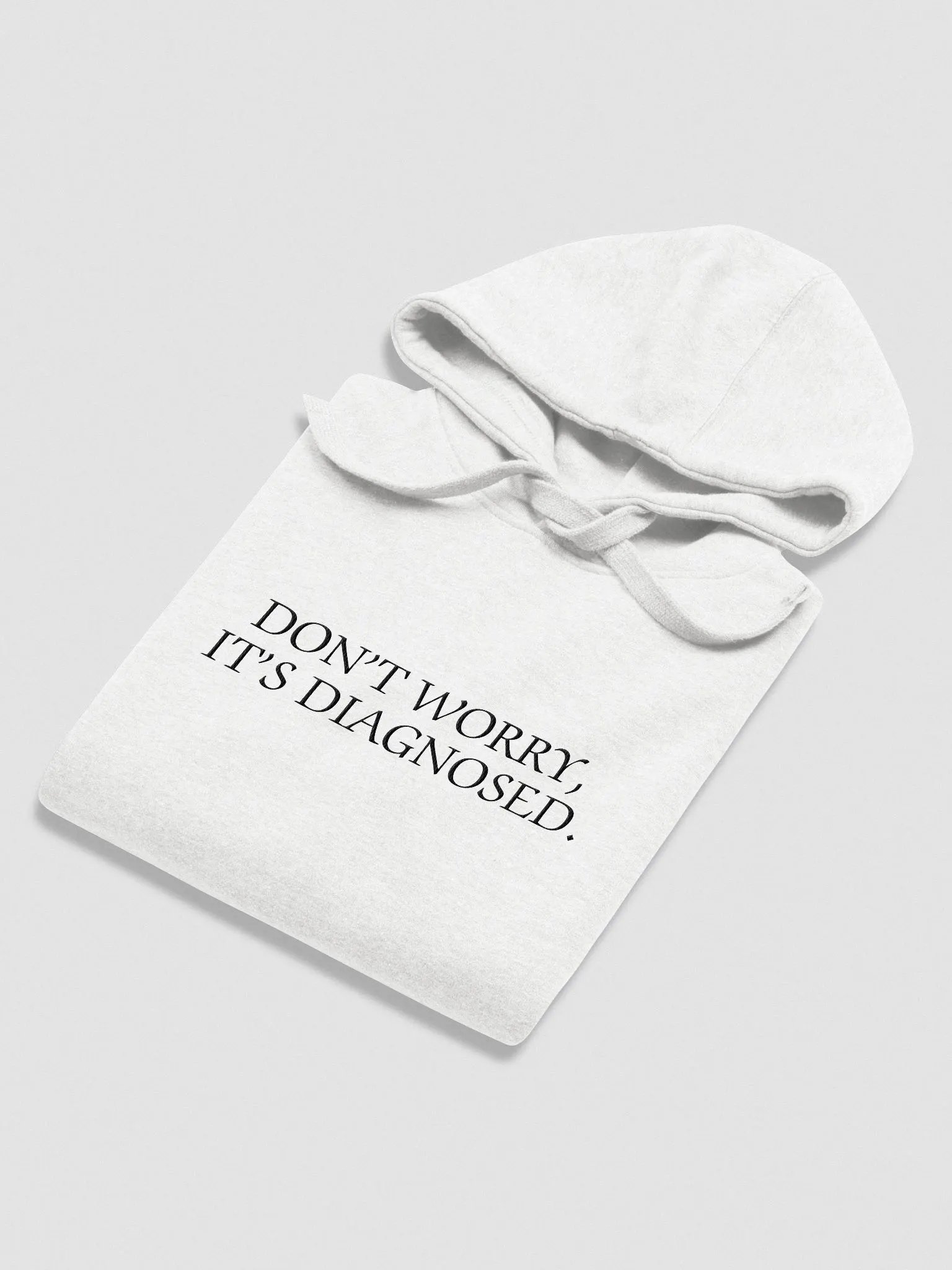DW, IT'S DIAGNOSED. (black) embroidered heavyweight hoodie product image (12)