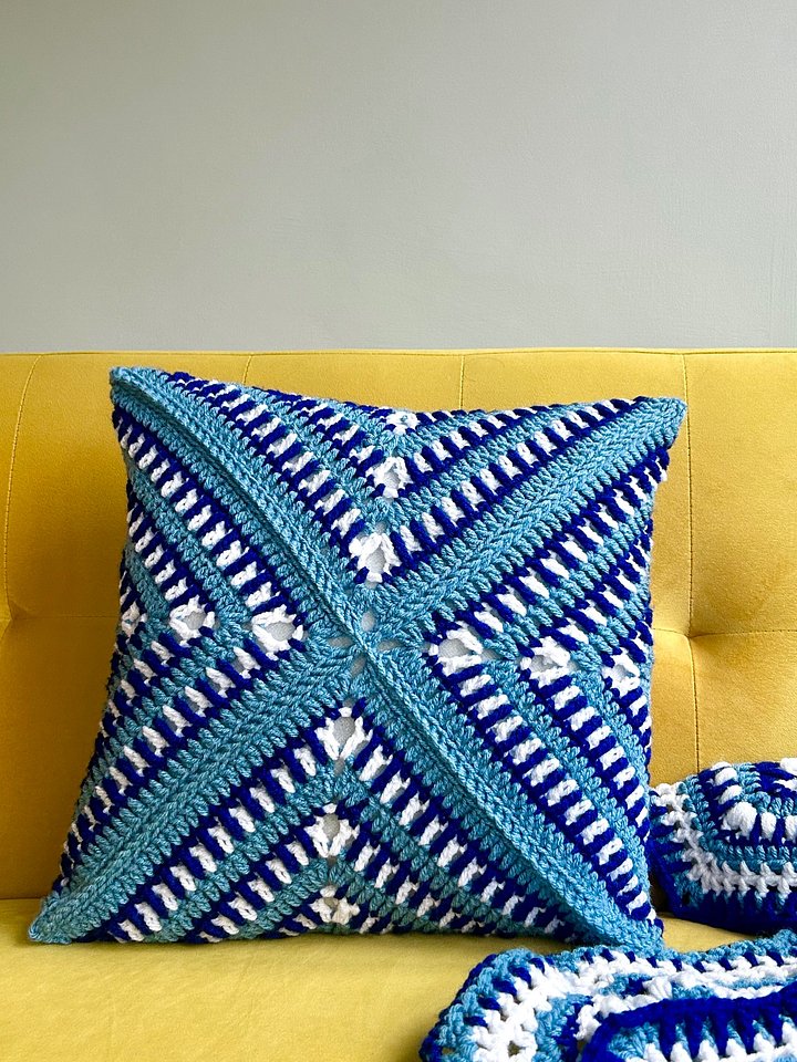Interlocking Crochet Cushion Cover Pillowcase PDF Crochet Pattern product image (2)
