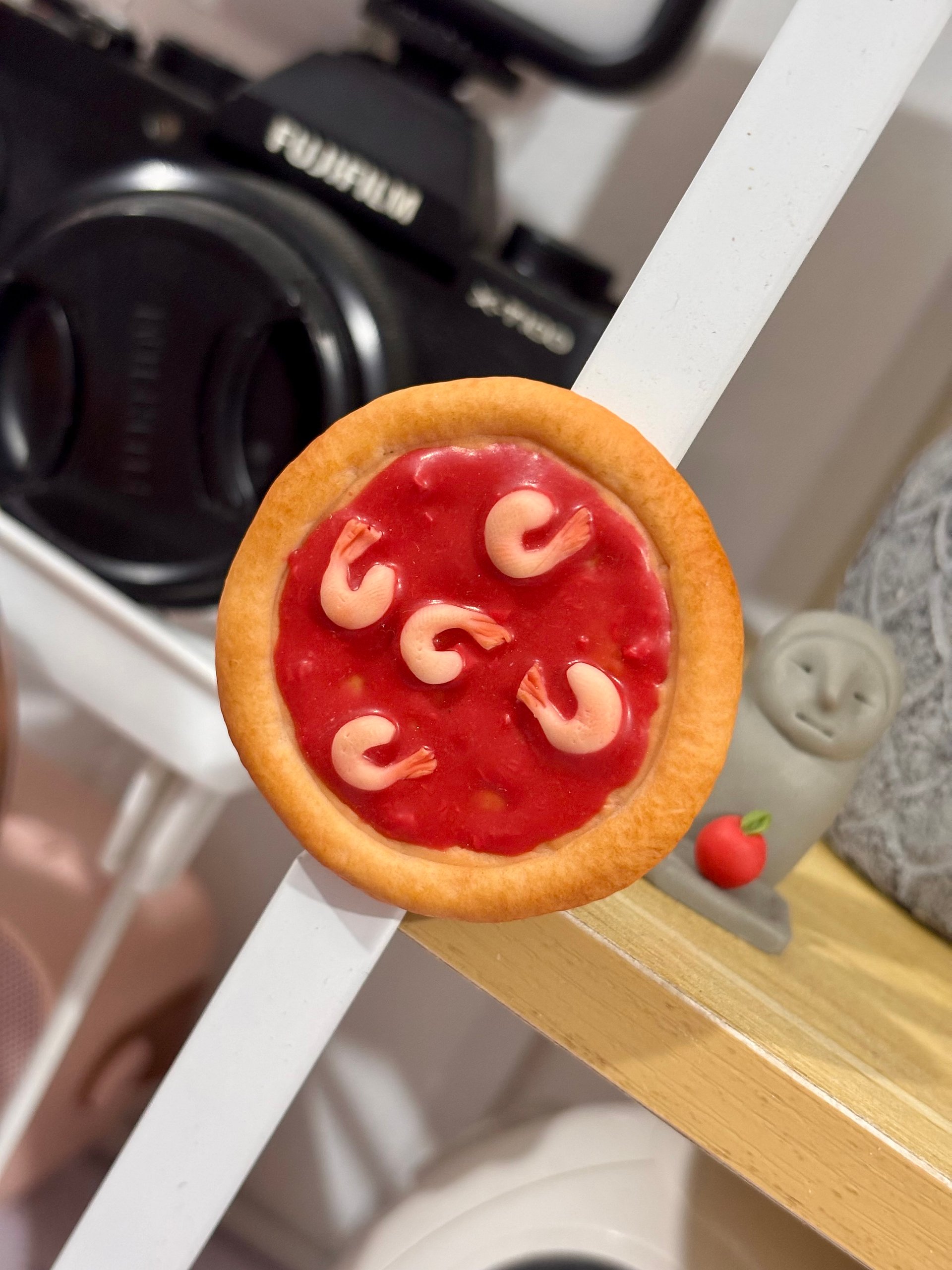 5-Shrimp Pizza Clay Magnet product image (3)