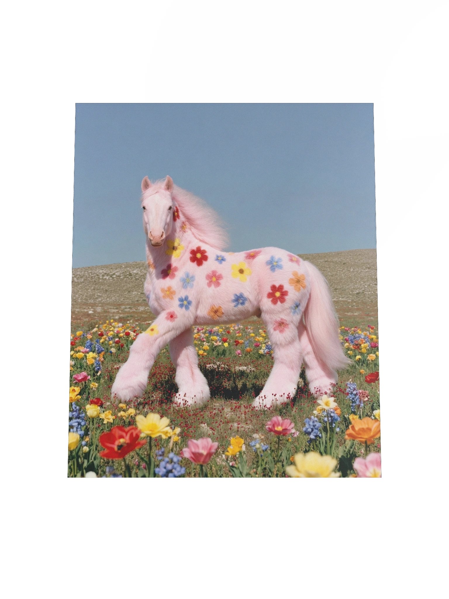 Flower Horse Matte Paper Poster product image (4)