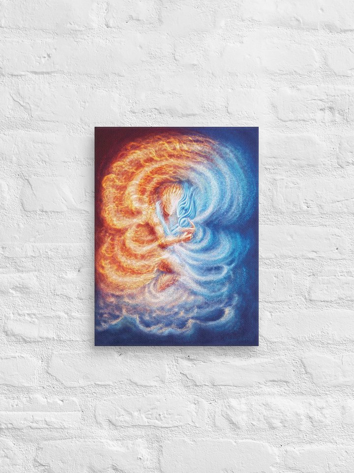 Fire and Ice Embracing Canvas Print product image (2)